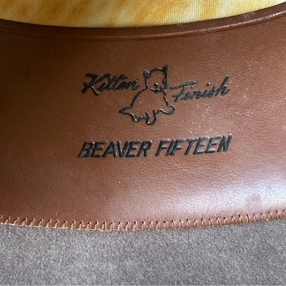 RESISTOL Vintage 15X Beaver Self Conforming Flatop Hat Designed by Harry Rolnick - Picture 12 of 15